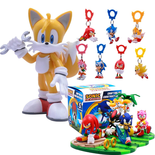 Compre Goo Jit Zu - Boneco Elástico de 12cm do Tails - Sonic aqui