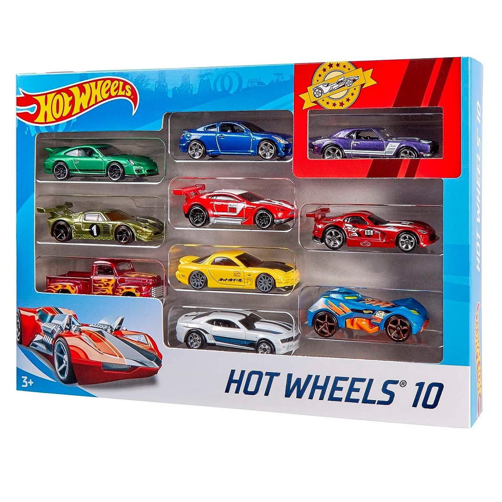 10 Carrinhos Hot Wheels Sortidos