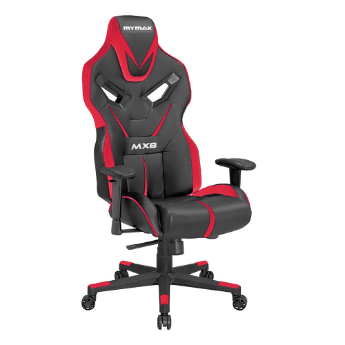 Cadeira Gamer MX8 Giratoria Preto e Vermelho Mymax