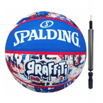 Bola de Basquete Spalding Lay-up Tamanho 7 - Azul e Vermelho