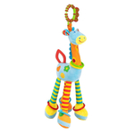 Girafa Chocalho Mordedor Pelúcia Sensorial Inmetro - Unissex