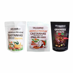 Kit 3 Granolas De Castanhas Uncooked: Brawnie, Banana, Coco