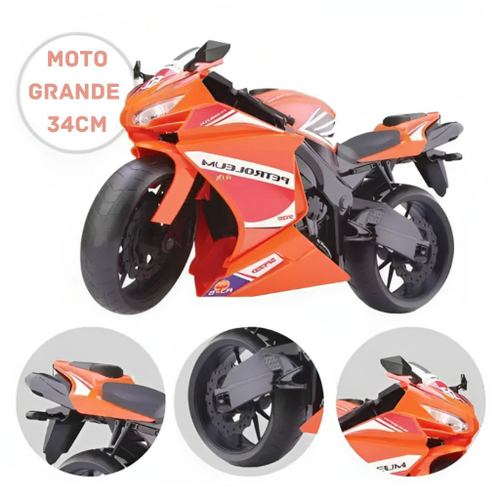 Roma moto corrida de brinquedo super bikes motor cycle laranja em Promoção  na Americanas