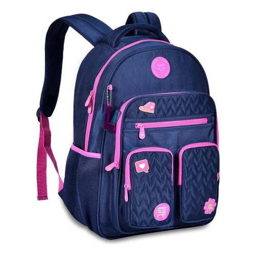 Comprar Mochila Escolar Colorblock Luluca 42 cm - Brinquedos Para Crianças