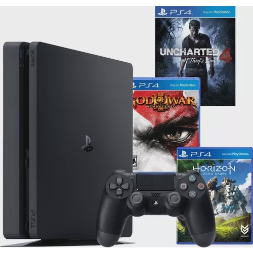 PlayStation 4 1000GB - Cinzento - Edição limitada Uncharted 4 + Uncharted 4