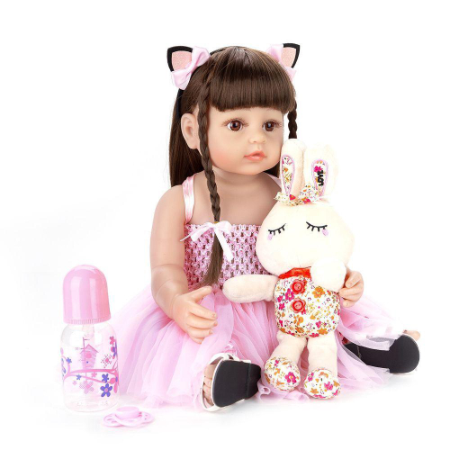 BAOERYAA bebe reborn menina - Reborn Baby realista,Bebê reborn de silicone  original,20 polegadas 50cm silicone molinho corpo inteiro lavável boneca