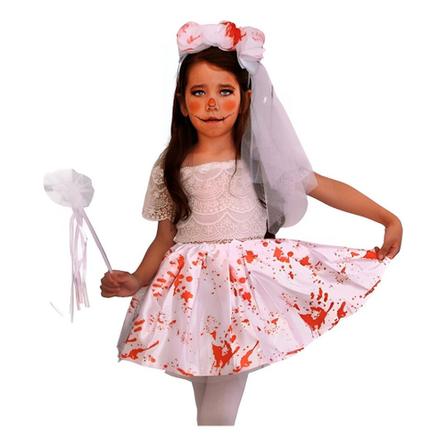 Fantasia de Halloween Vampira de Luxo Infantil Feminina Com Luvas em  Promoção na Americanas