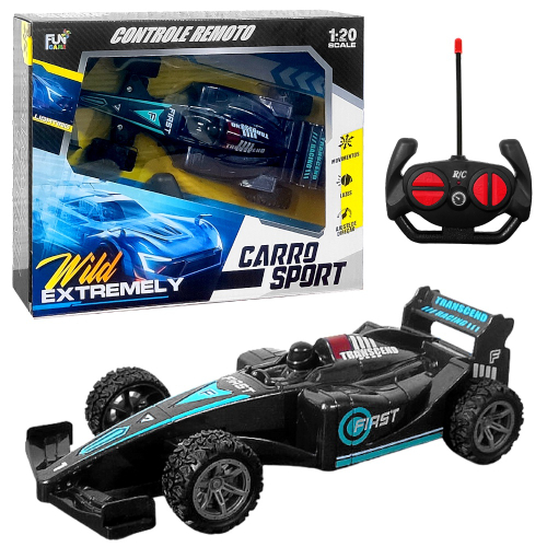 Brinquedo Carrinho Corrida Formula 1 A Fricção Com Som Prata no Shoptime