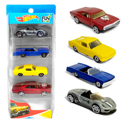 Carrinho Hot Wheels Die Cast FVN40 Sortido - Embalagem com 2 Peças