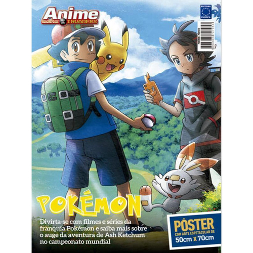 Editora Europa - Pokémon - Anime Invaders Posterzine - Ash Ketchum e Pikachu