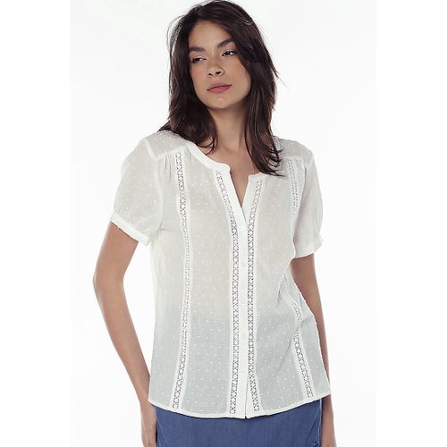 Camisa branca best sale feminina manga curta