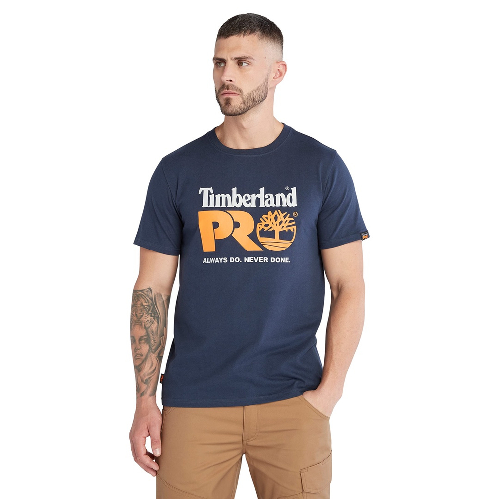 Camiseta Timberland Core Chest com logotipo de manga curta p