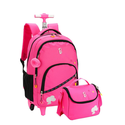 Kit Mochila Escolar Infantil Brancoala Games Rodinhas Tam G