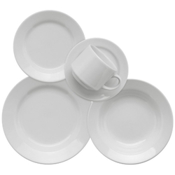 Aparelho de Jantar e Chá Cerâmica 20 Peças Donna Branco Biona AM24-5002 Menor preço em Aparelho de Jantar e Chá Cerâmica 20 Peças Donna Branco Biona AM24-5002