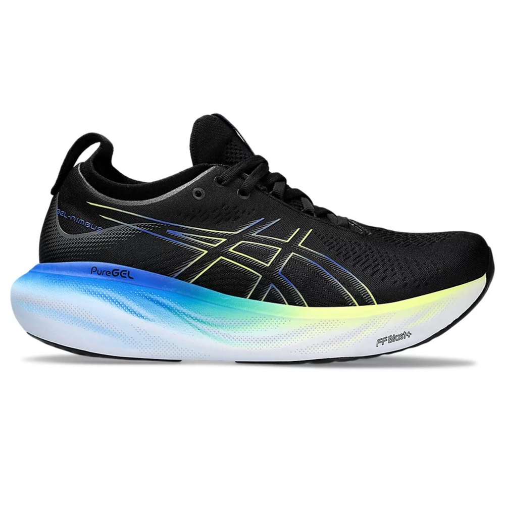 Tenis Asics Gel Nimbus 25 Masculino Preto Amarelo em Promocao na Americanas