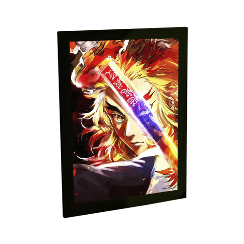 Quadro Decorativo Emoldurado Tanjiro Desenho Demon Slayer Arte no Shoptime