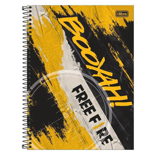 Caderno Espiral Pequeno Free Fire 80 Folhas Tilibra