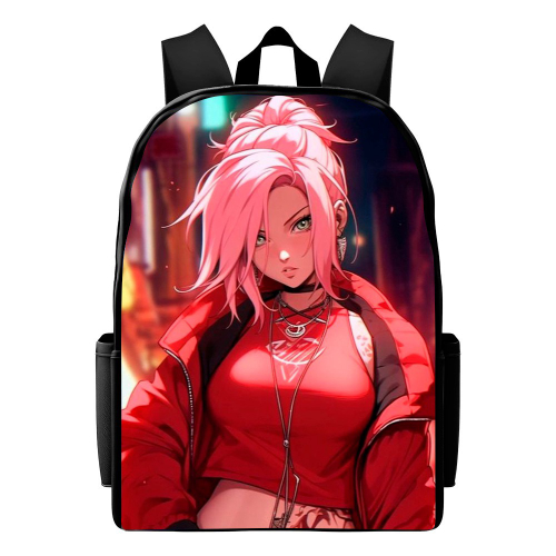 Mochila Escolar Sakura Naruto Feminina Lancamento Super Oferta em Promocao na Americanas