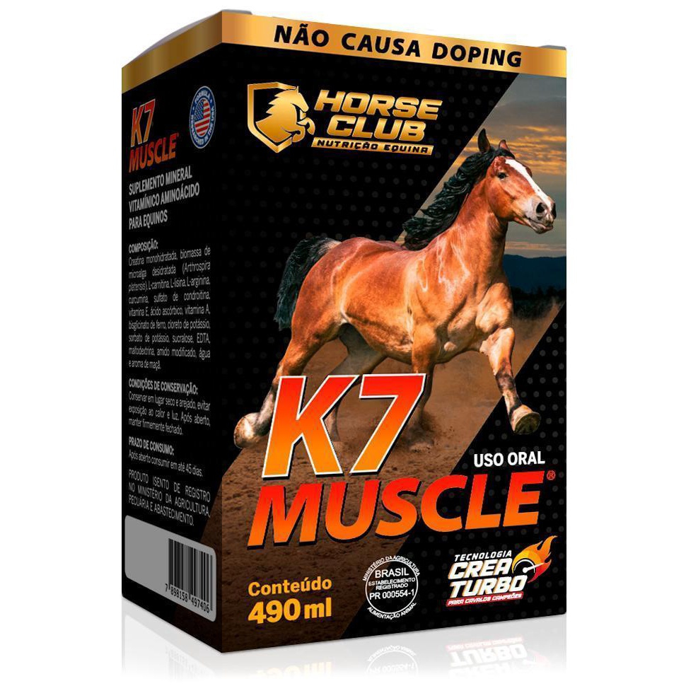 K7 Muscle para Cavalos - Explosão Muscular na Americanas Empresas