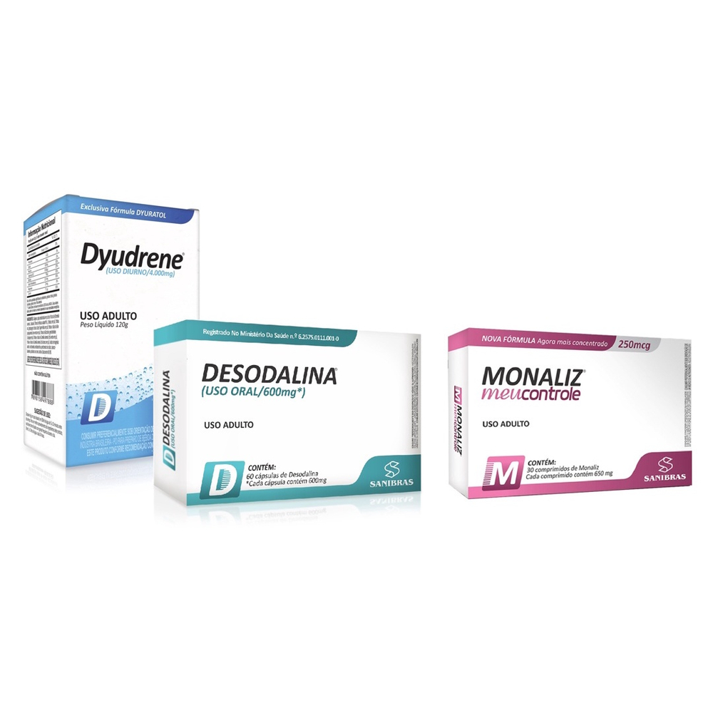 Kit Desodalina + Monaliz + Dyudrene - Sanibrás em Promoção na Americanas