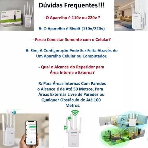 Sem Limites Alcance Longo Alcance Repetidor Wifi 4 Antenas na