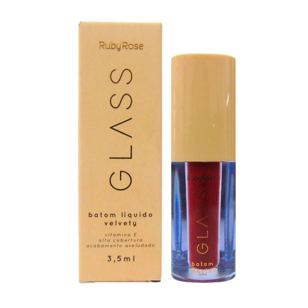 Batom Líquido Velvety Ruby Rose Glass Bg08 3,5Ml em Promoção Batom Líquido Velvety Ruby Rose Glass Bg08 3,5Ml em Promoção
