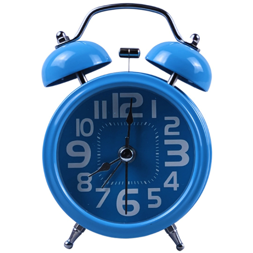 Despertador Vintage Azul design elegante e alarme potente para acordar ate quem tem um sono profundo em Promocao na Americanas