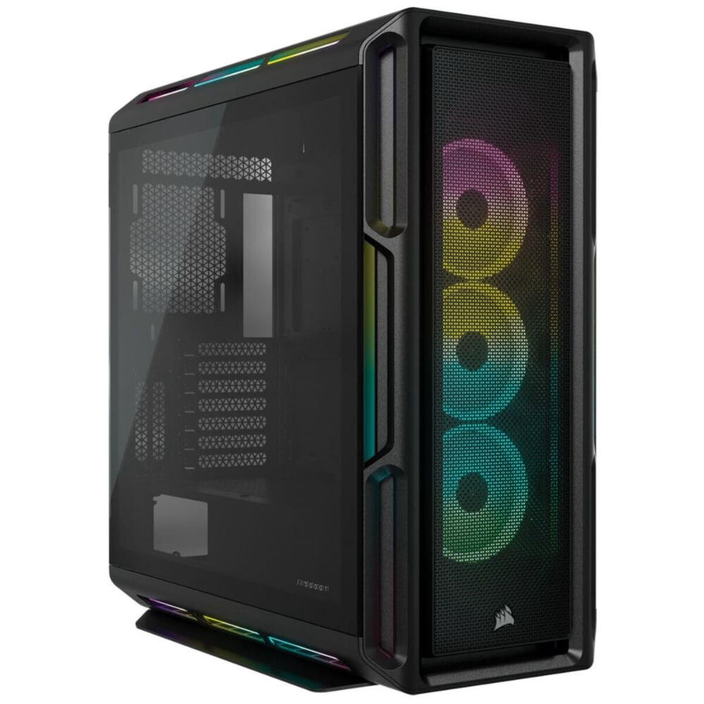 Imagem do produto Gabinete Gamer Corsair ICUE 5000T RGB, Mid-Tower, Lateral de Vidro, Com 3 Fans, Preto, CC-9011230-WW em Americanas