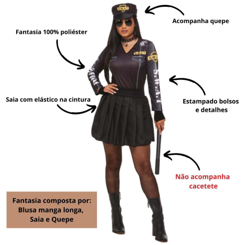 Shops roupa policial feminina