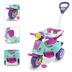 Motoca Infantil Triciclo a pedal com empurrador Lambreta Avespa Rosa Pink Maral Menor preço em Motoca Infantil Triciclo a pedal com empurrador Lambreta Avespa Rosa Pink Maral