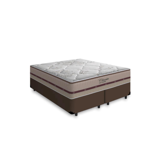 Cama Box Queen + Colchão de Molas Ensacadas - Anjos - Classic 158cm