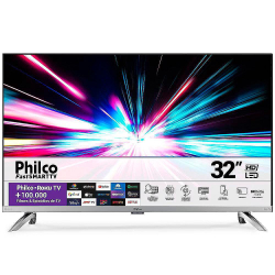 Smart Tv Philco 32 Hd Dled Roku Fast Wi-Fi Usb Prata é boa?