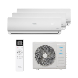 Ar Condicionado Multi Split Inverter Elgin Hw R-32 Wifi 27.000 Btus (3x Evap 12.000) Quente/frio 220V Monofásico Menor preço em Ar Condicionado Multi Split Inverter Elgin Hw R-32 Wifi 27.000 Btus (3x Evap 12.000) Quente/frio 220V Monofásico