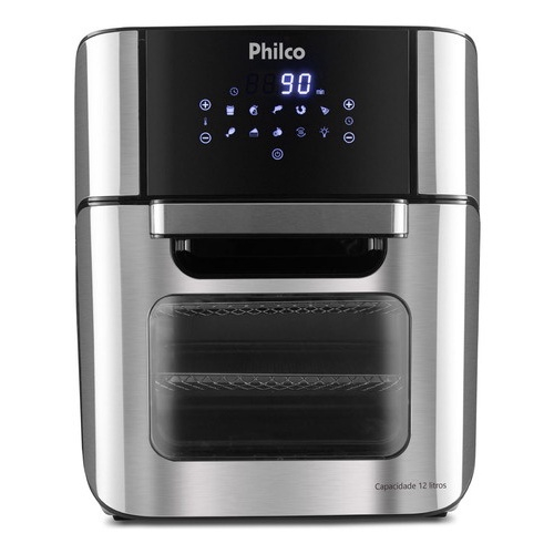 Fritadeira Air Fryer Oven Philco 4 Em 1 12l 1800w Preta 110v