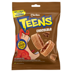 BISCOITO DOCE RECHEIO DE CHOCOLATE MARILAN TEENS PACOTE 30G é boa?