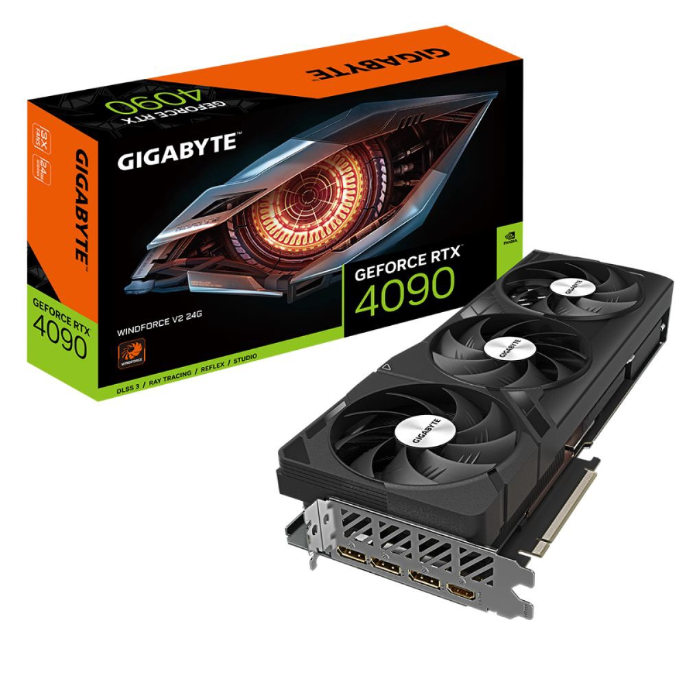 Imagem do produto Placa de Vídeo Gigabyte GeForce RTX 4090 Windforce V2 24GB GDDR6X 384bits em Americanas