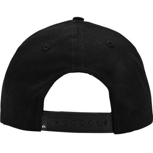 Boné Quiksilver Decades Type Preto Com Vermelho na
