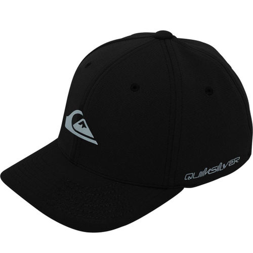 Boné Quiksilver Decades Type Preto Com Vermelho na