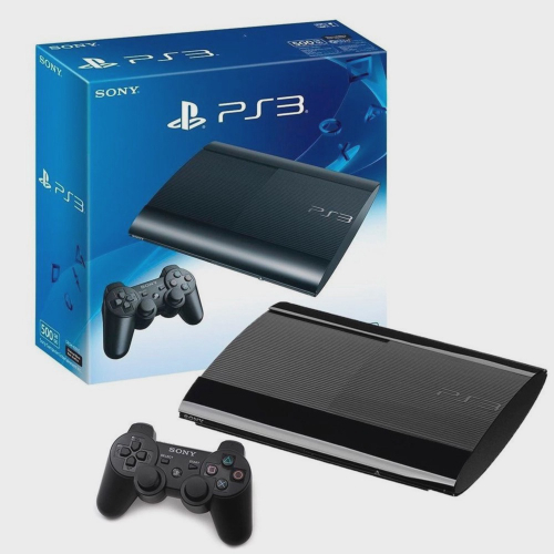 Console PS3 Super Slim 250GB + 10 Jogos + 2 Controles