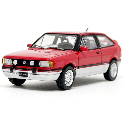 Miniatura - 1:64 - Volkswagen Gol gti 1992 Vermelho - Exclusivo Escala Miniaturas - br Classics