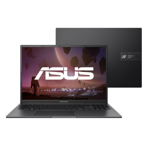 Notebook asus Vivobook 16X K3605ZF rtx 2050 Intel Core i5 12500H 8Gb Ram 512Gb ssd Linux KeepOs Tela 16'' 120Hz Indie Black - N1421