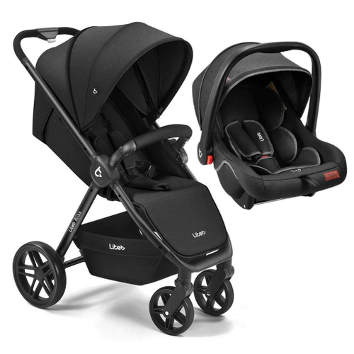 Carrinho de Bebe Litet Bebê Conforto Bliss Preto