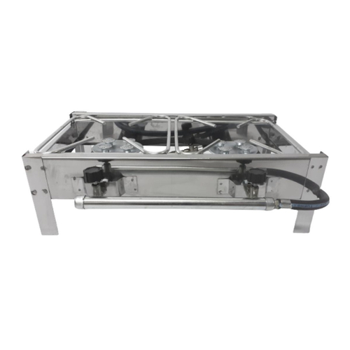 Fogão 2 Bocas Super Metalrio Camping Inox – N/a