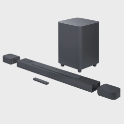 Soundbar jbl BAR800 5.1.2 Canais com Ponteiras Destacáveis Multibeam Dolby Atmos dtsx 360W e Wi-Fi é boa?