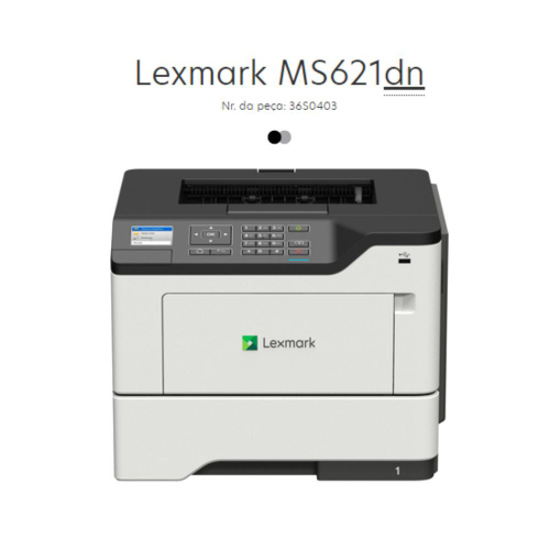 Impressora Convencional Lexmark Ms621dn Laser Monocromática Ethernet 110v