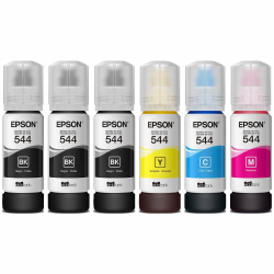 Kit 6 Tintas 544 Refil para Impressora Epson T544 L3110 L3150 L5190 - Combo economico 6 unidades é boa?