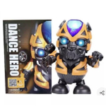 Boneco Robô Dançarino Brinquedo Menino Transformes Bumblebee