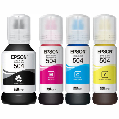 Kit 4 Tintas Epson 504 Original p/ L4150 L4160 L4260 L6161 L6171 L6191 L14150