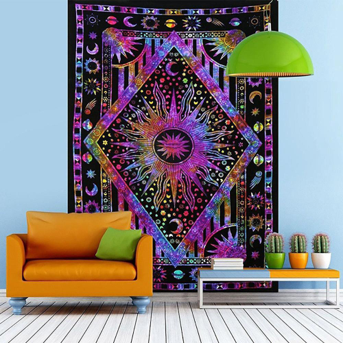 Moda Psicodelico Sol Lua Planeta Parede Tapecaria Quarto Dormitorio Decoracao Nas Americanas Browse the user profile and get inspired. americanas