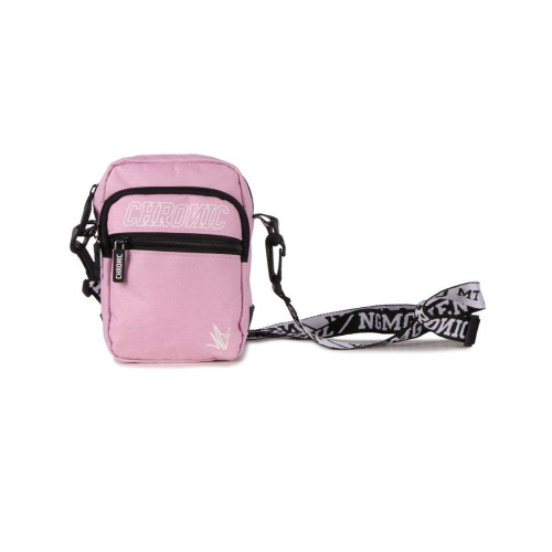 small pink shoulder bolsa